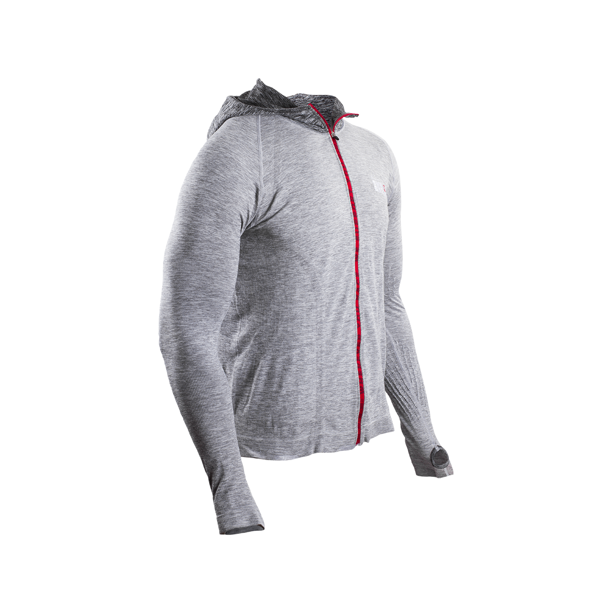Seamless-Hoodie-SwimBikeRun-2017-Grey.png 3D THERMO SEAMLESS HOODIE – SWIM BIKE RUN - Slika 1